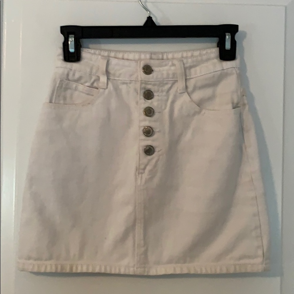 Denim mini skirt